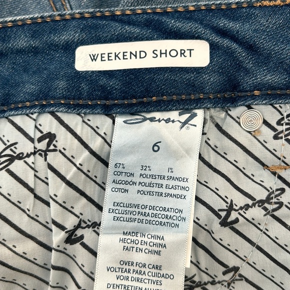 Seven7 Fray Hem Stretch Comfort Weekend Shorts Size 6. NWT. - Picture 13 of 13